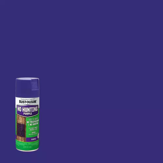 12 Oz. No Hunting Purple Spray Paint (6-Pack)