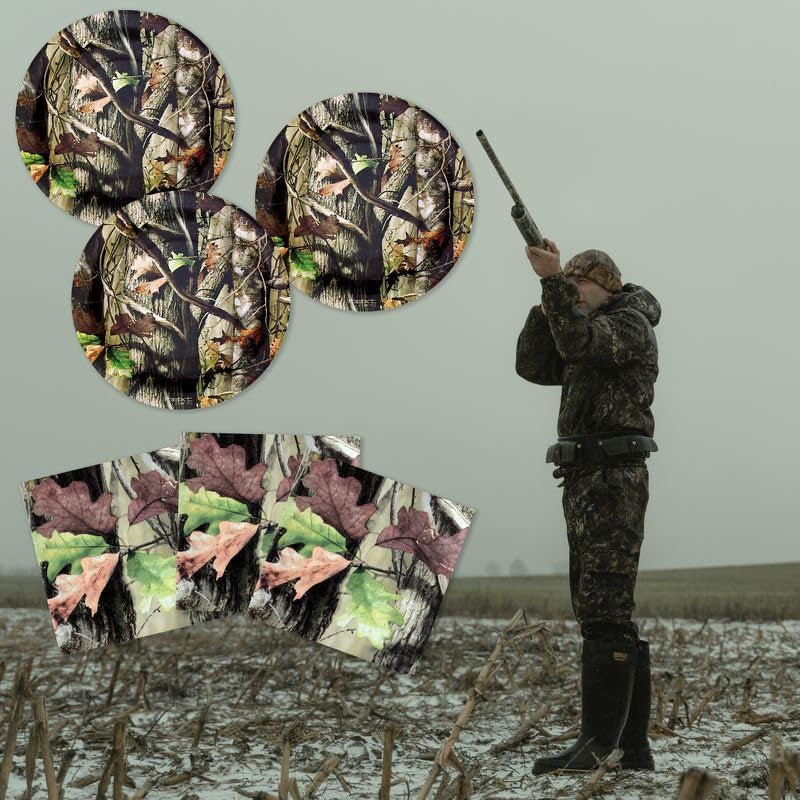 Hunting Camo Party Plates and Napkins for 16 Guests! Includes 16 Small, 7" Paper Plates and 16 Paper Napkins Beautifully Printed in Authentic Next G1 Camo!