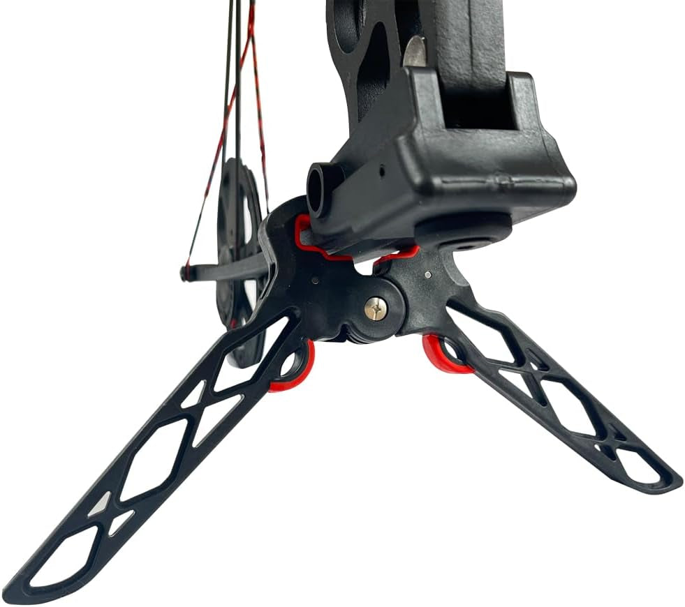 Folding Archery Bow Stand Compound Bow Kickstand Clamp Holder for Hunting