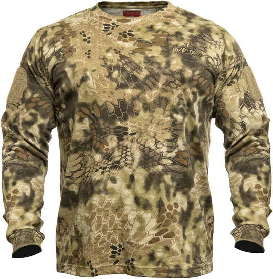 Men'S Standard Stalker Long Sleeve, 100% Cotton, Camo Hunting Tee