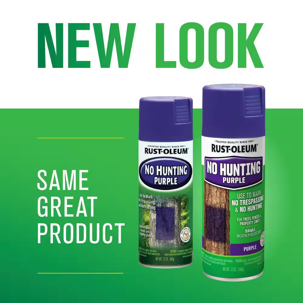 12 Oz. No Hunting Purple Spray Paint (6-Pack)