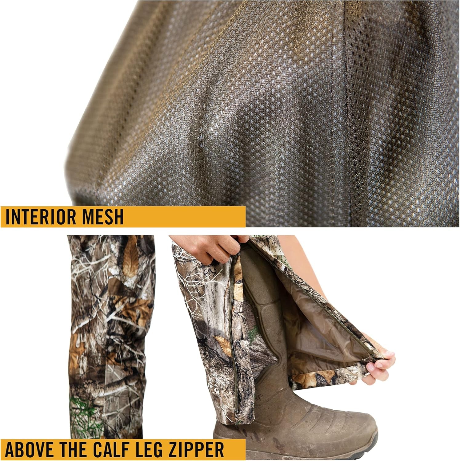Youth Camo Rain Pant - Waterproof, Ultra-Quiet, Pull-On Outdoor Hunting Pants
