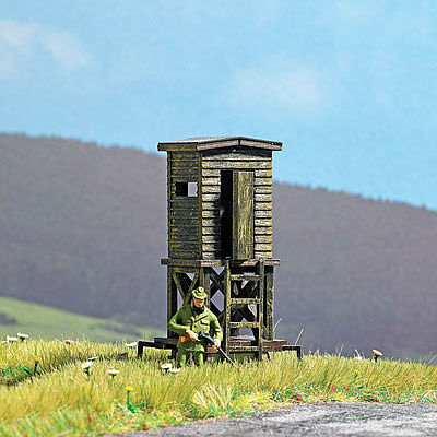 Busch 1565 HO Scale Portable Deer Stand/Hunting Blind on Trailer - Laser-Cut Wood Kit -- 1 x 1 x 1-15/16" 2.5 x 2.5 x 4.9cm