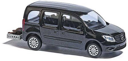 Busch 50663 HO Scale 2012 Mercedes-Benz Citan Kasten Passenger Van - Assembled -- With Rear Rack and Deer (black)