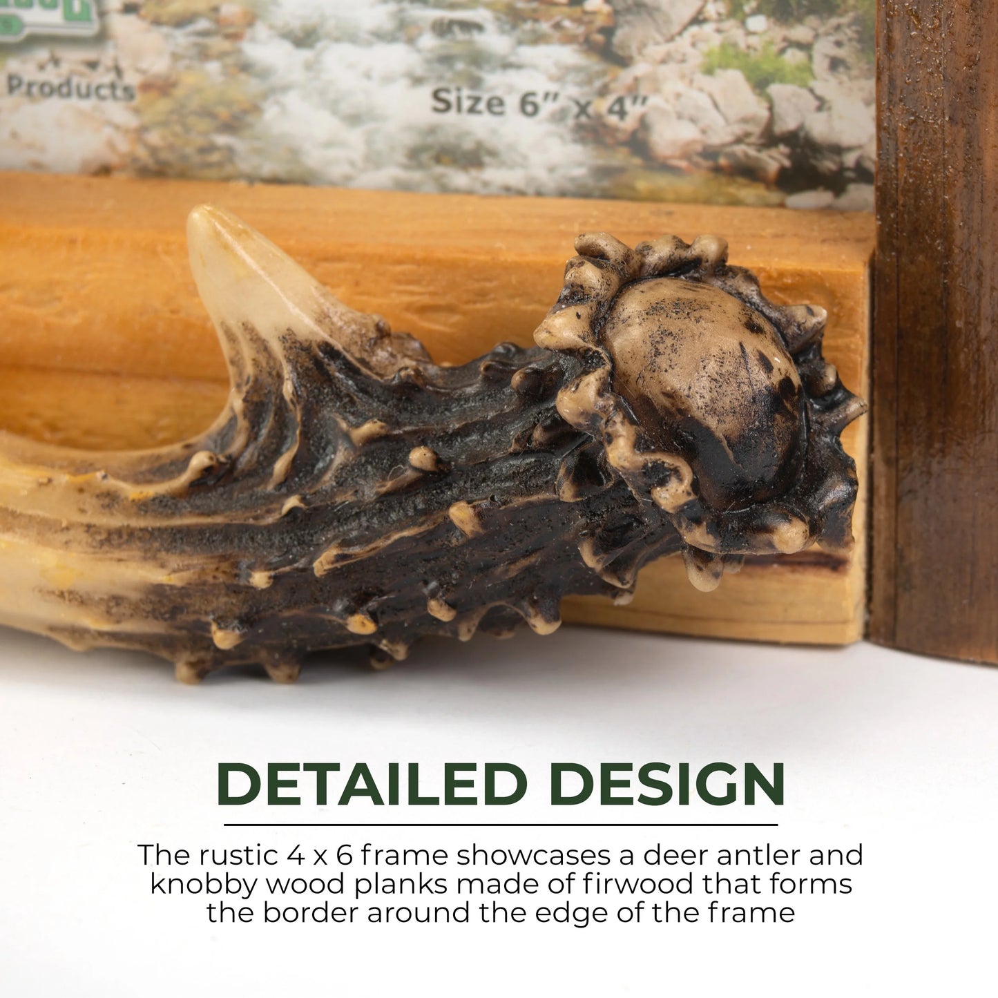 Products Picture Frame 4In X 6In - Deer Antler