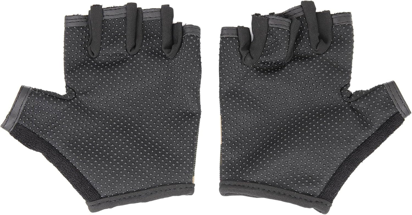 Kids Fingerless Bike Gloves Ages 5-8, Camo Hunting Gloves for Boys Children Monkey Bars Rock Climbing Cycling Biking Fishing