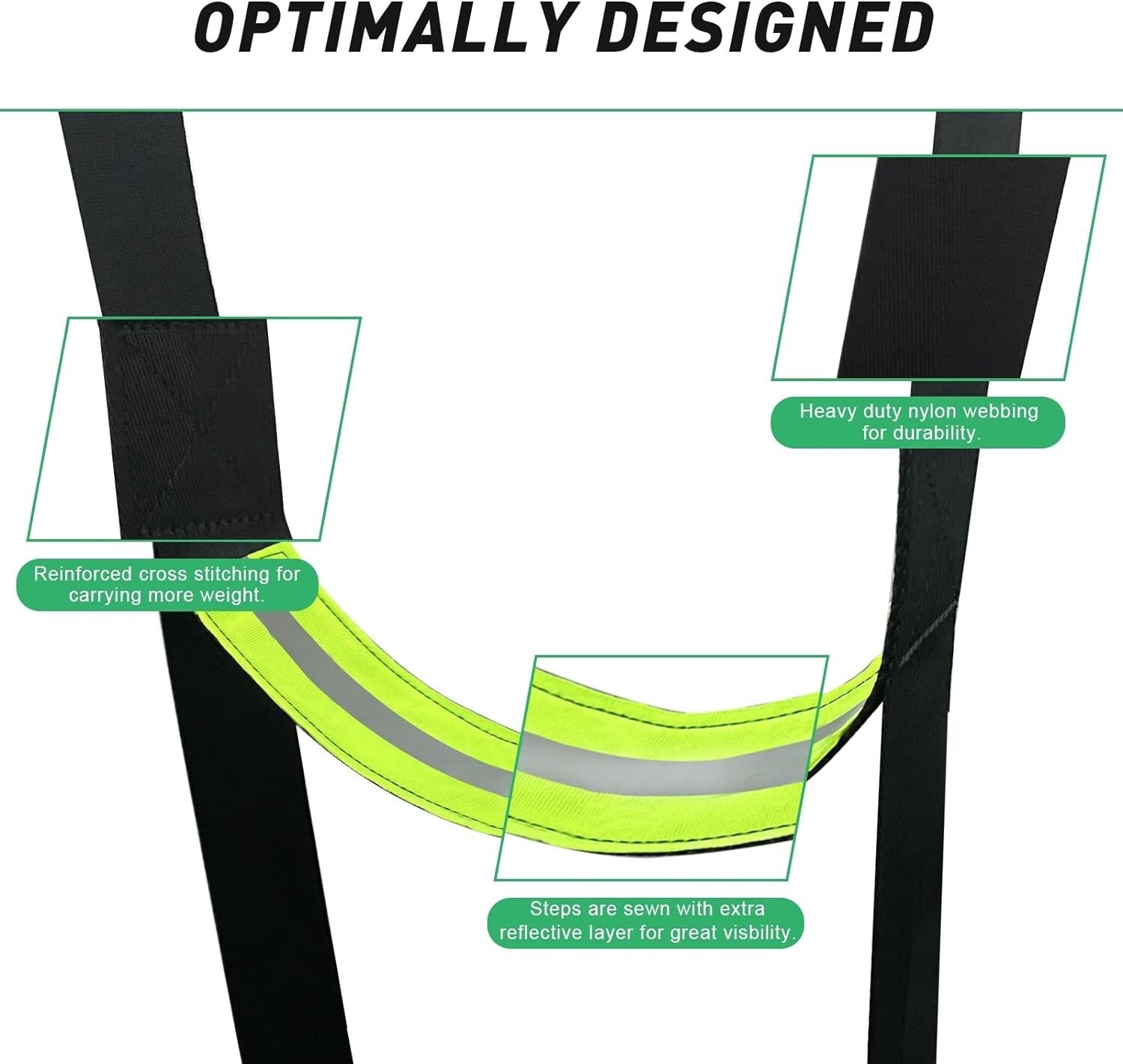 3-Step Climbing Stick Aider Heavy Duty Climbing Aider Hunting Saddle Platform