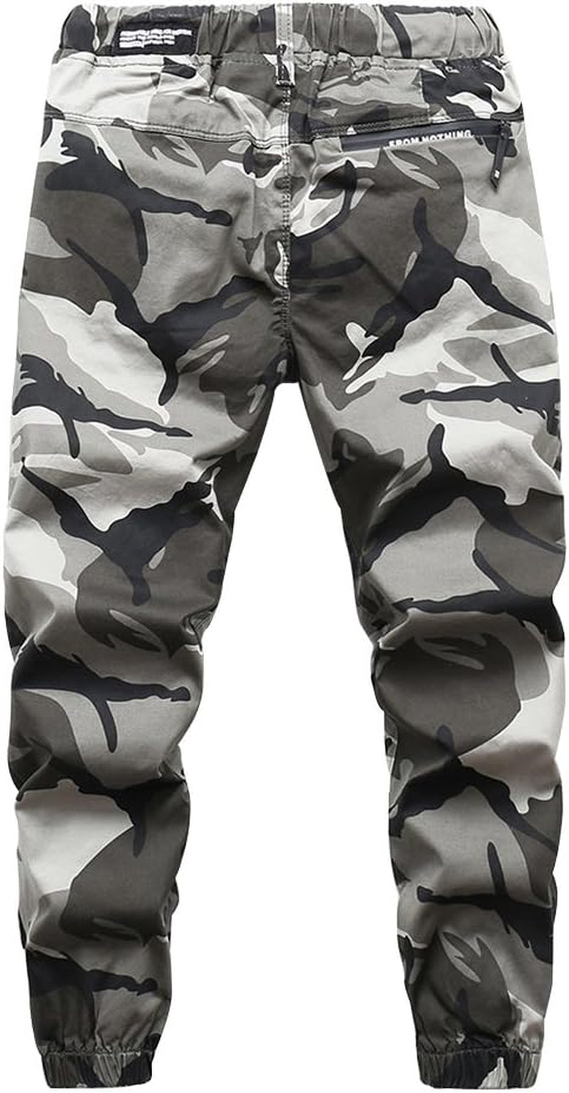 Boys Camo Pants Kids Pull on Drawstring Youth Camouflage Cargo Joggers