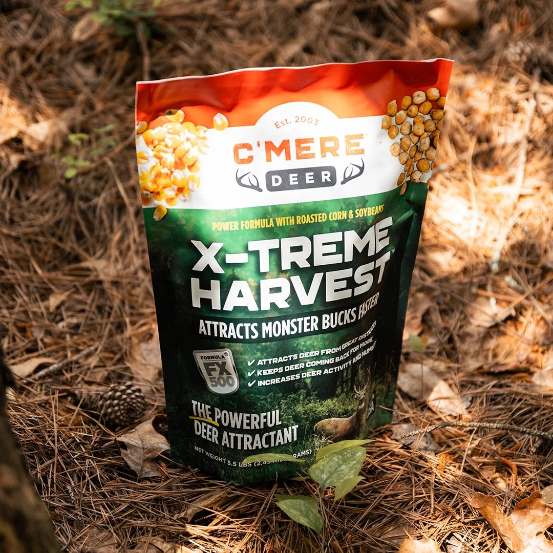 (3 Pack)  X-Treme Harvest Deer Attractant, 5.5 Lb Bag – Roasted Corn + Soybeans + FX500® Formula