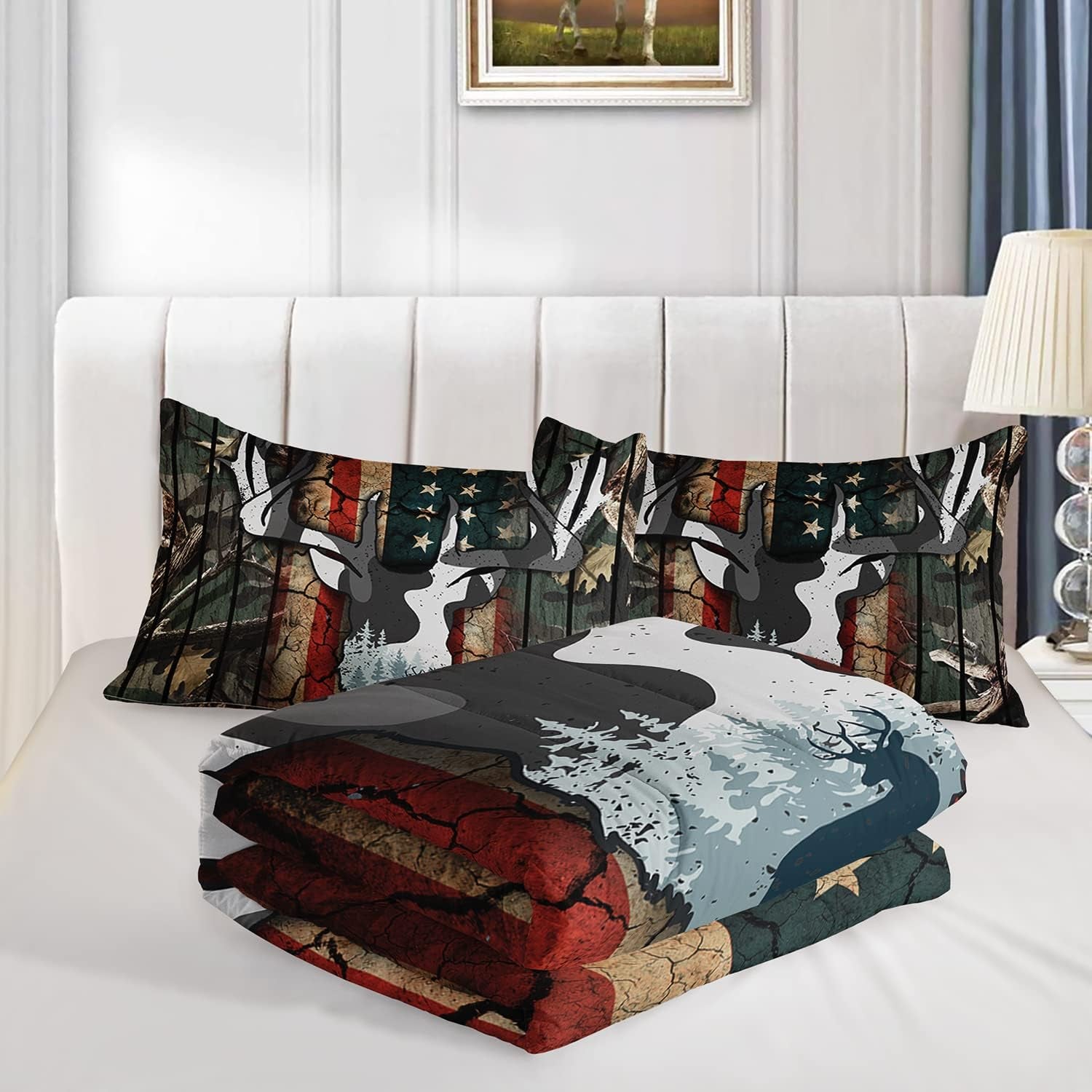 Deer Hunting Camo Comforter,Hunt