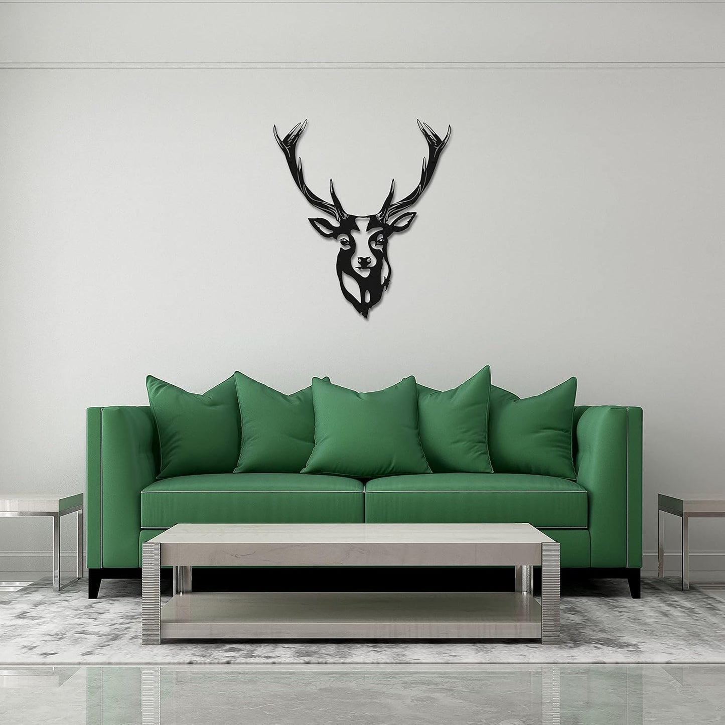 Deer Head Decor - Deer Head Metal Wall Art - Elegant Design Christmas Gift - Deer Head Gifts - Deer Head Metal Wall Decor