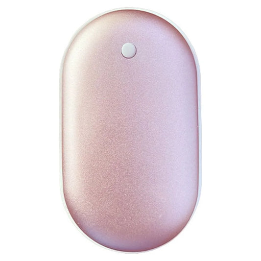 5000Mah Portable Hand Warmers Rechargeable, USB Electric Hand Warmer Power Bank Reusable Hand Warmer Heater Warmer Double-Sided Hot Handwarmer Best Gift in Winter for Warm Men Women(1Pcs)