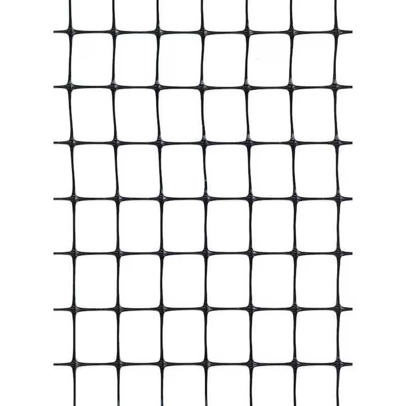 100-Ft X 7-Ft Black Plastic Extruded Mesh Rolled Fencing 3/4-In X 1-In - Mesh Size