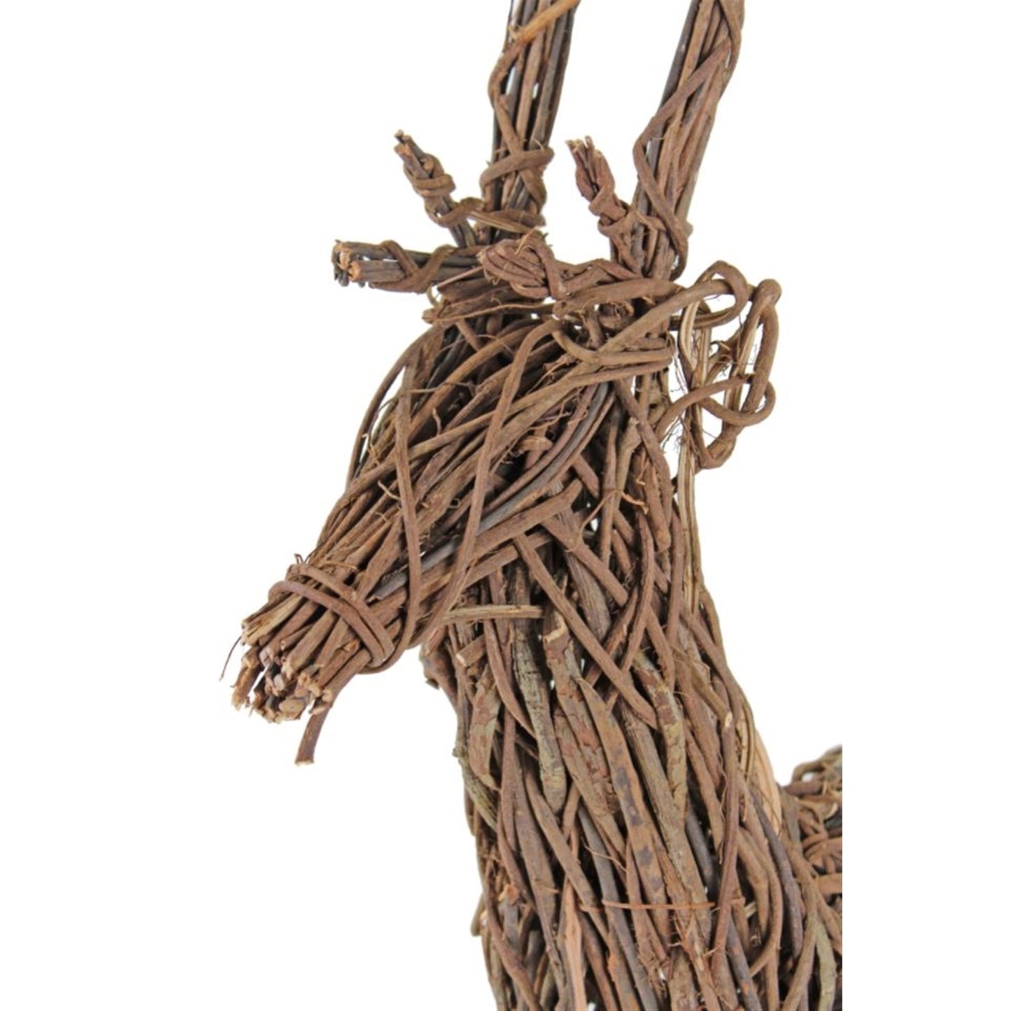Garden Elements Outdoor Christmas Decoration, Grapevine Standing Deer, Brown