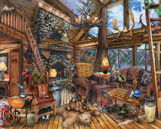The Hunting Lodge 1000 Piece Jigsaw Puzzle