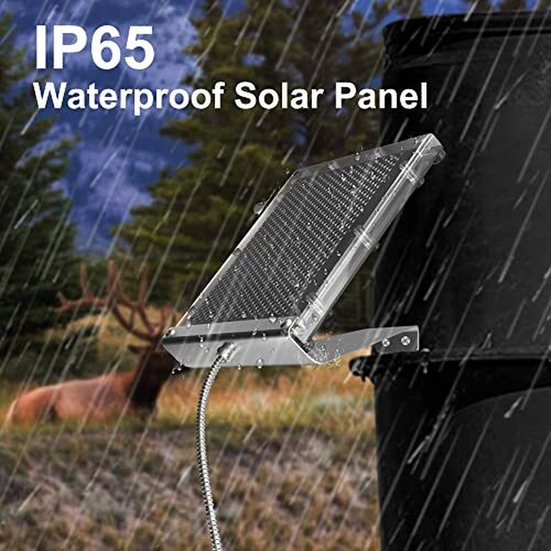 12V 1.7W Solar Panel for Deer Feeder Waterproof Solar Battery Charger With