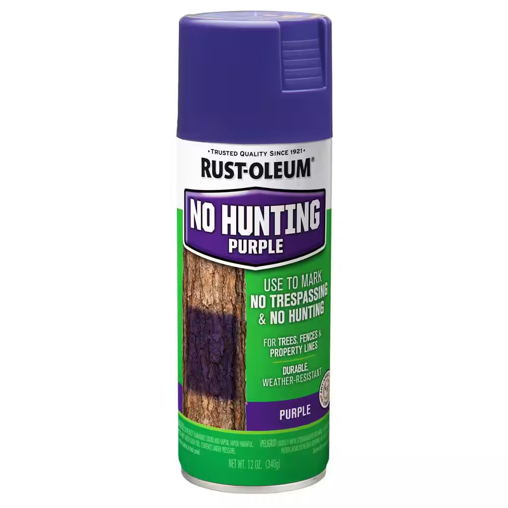 12 Oz. No Hunting Purple Spray Paint (6-Pack)
