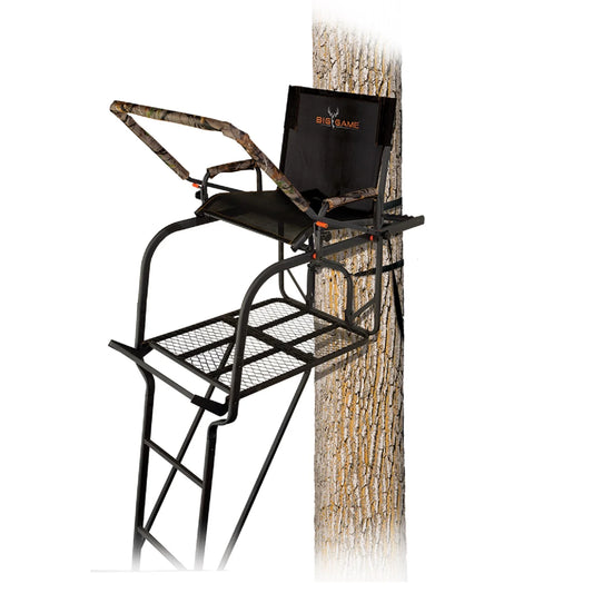 Big Game LS0550 Hunter HD 1.5 Deer Hunting 1 Person Ladder Tree Stand