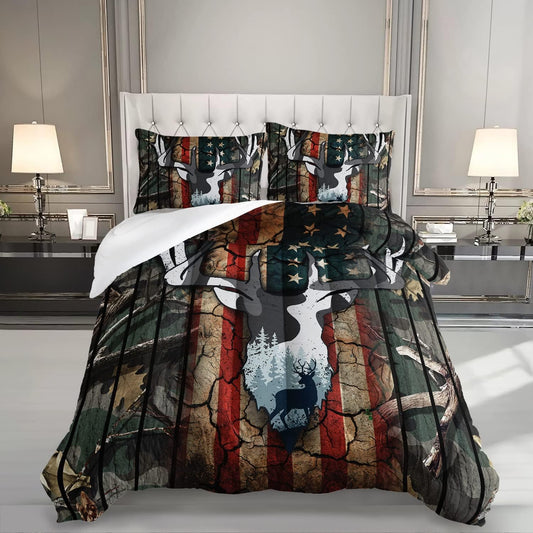 Deer Hunting Camo Comforter,Hunt