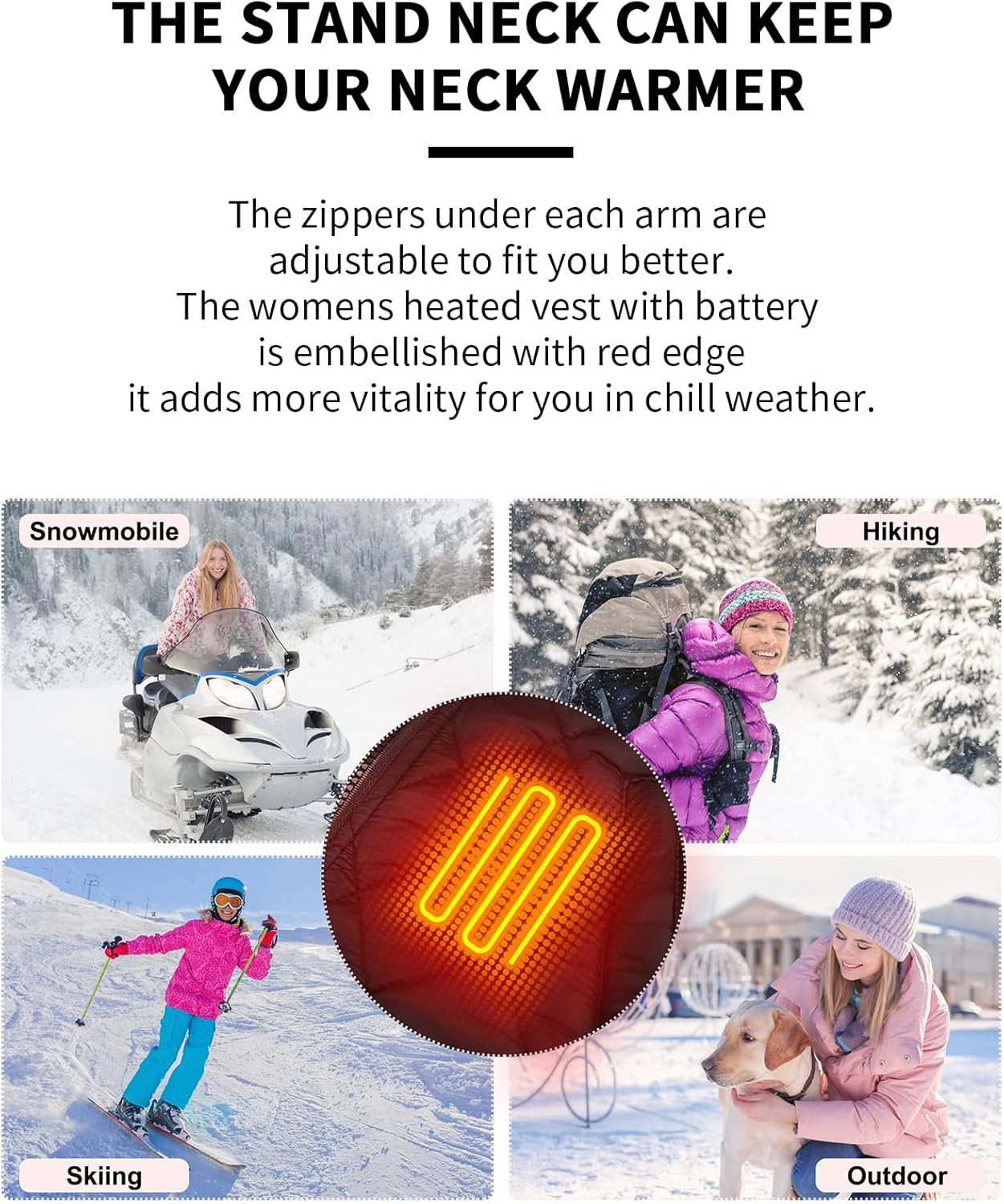 Heated Vest Women with Battery Pack, Rechargeable Lightweight Heating Warming for Hunting