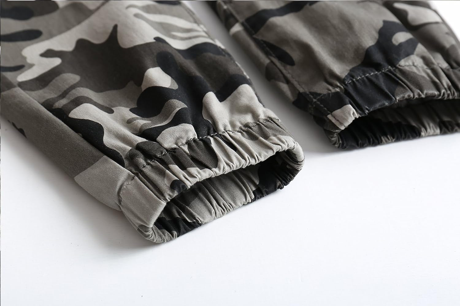 Boys Camo Pants Kids Pull on Drawstring Youth Camouflage Cargo Joggers
