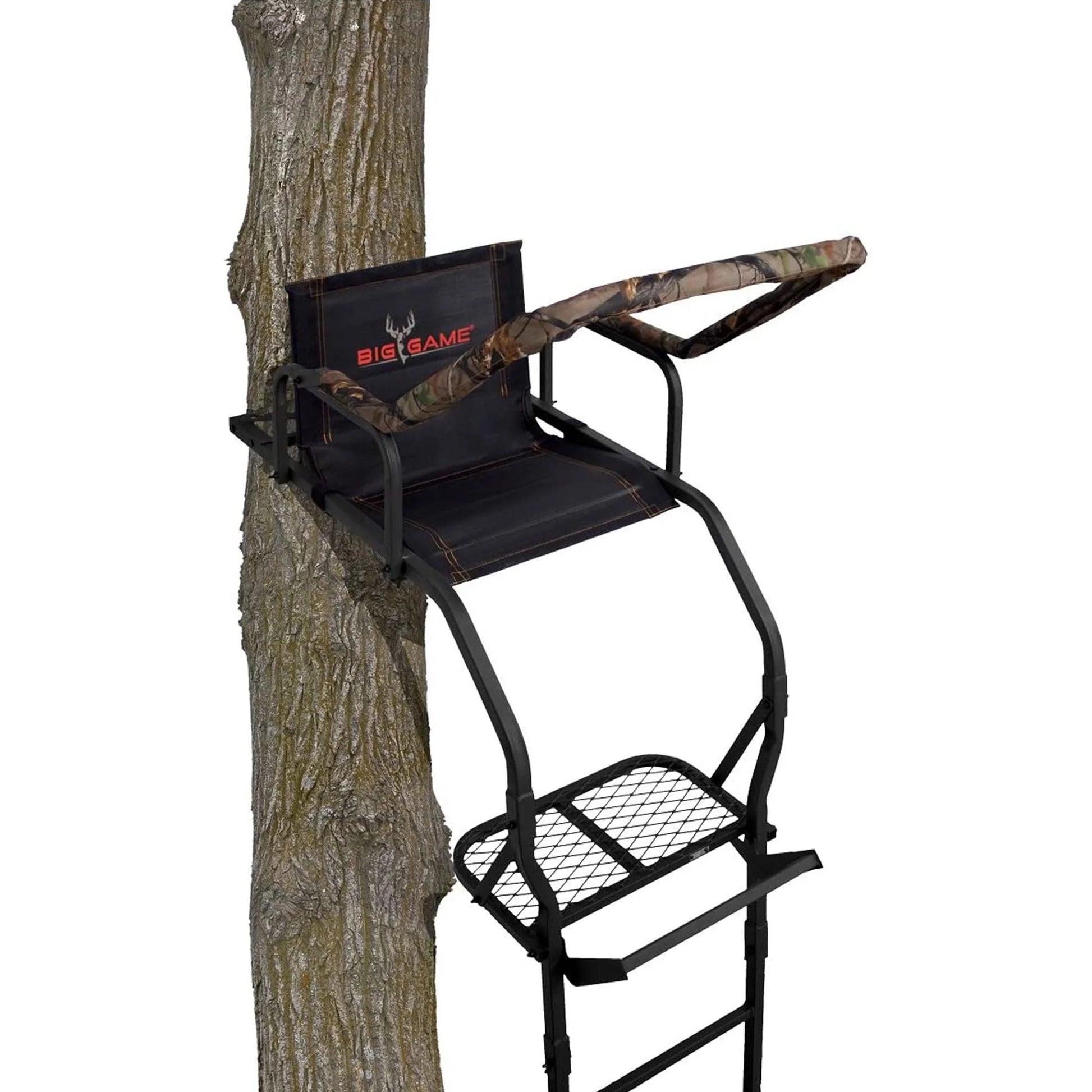 Big Game Warrior DXT 17' Deer Hunting Ladders, Tree Stand and Flex-Tek Seat