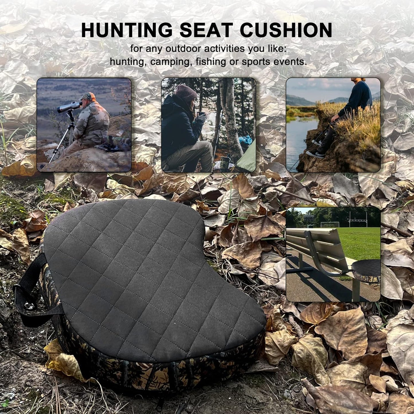 Portable Hunting Seat Cushion 11.4X15.7X2.8I