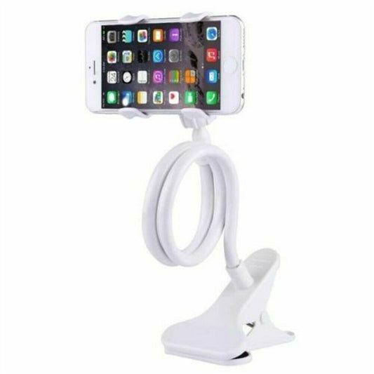 Universal Lazy Mobile Phone Gooseneck Stand Holder Flexible Bed Desk Table Clip