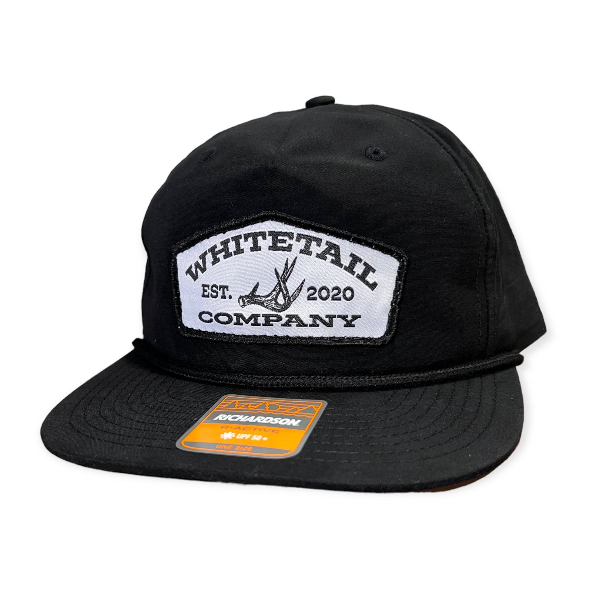 Black Ropy Trucker Hat Front