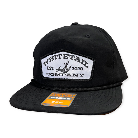 Black Ropy Trucker Hat Front